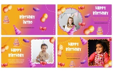 Birthday Intro After Effects Templates