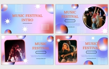 Music Festival Intro After Effects Templates