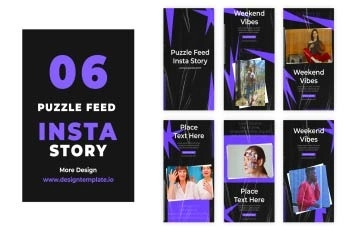Puzzle Feed Instagram Story After Effects Template